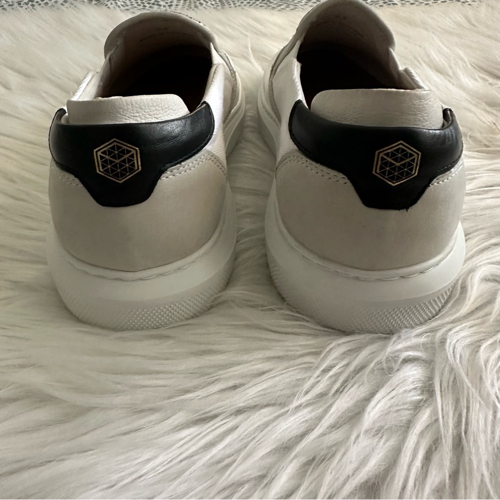 Alma Mater White Leather Slip-On Sneakers Women’s EU 36 US 5.5 Minimal Luxury - Picture 7 of 7